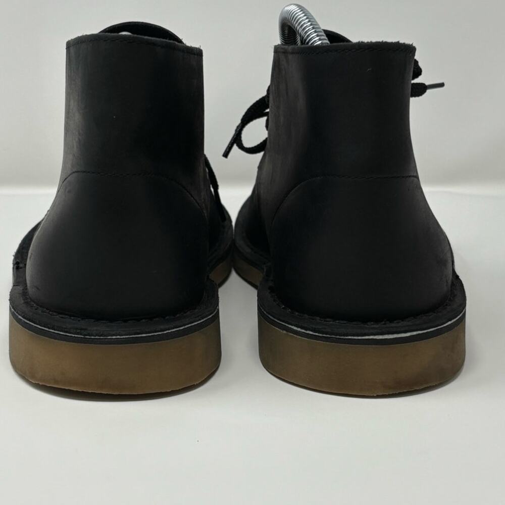 Clarks Bushacre Men's Minimalist Style Chukka Boot Black Leather Size 8.5 M - Picture 7 of 12